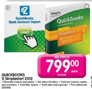 Quickbooks Simplestart 2012-Each