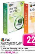 AVG Internet Security 2012 4 User-Each