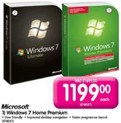 Microsoft Windows 7 Home Premium-Each