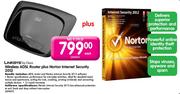 Linkbyb Wireless ADSL Router plus Norton Internet Security 2012