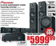 Pioneer 5.1 DVD Component Home Theatre System (RS33)