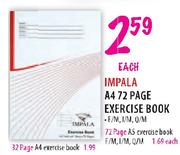 Impala A5 Exercise Book-72 Page Each