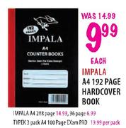 Impala A4 Handcover Book-96 Page Each