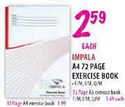 Impala A4 Exercise Book-72 Page Each