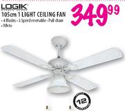 Logik 1 Light Celing Fan-105cm