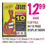 Flip File A4 Display Book-50 Page Each