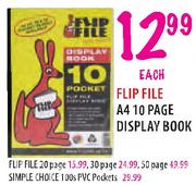 Flip File A4 Display Book-30 Page Each