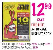 Flip File A4 Display Book-10 Page Each
