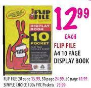 Flip File A4 Display Book-20 Page Each
