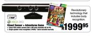 XBox 360 Kinect Sensor + Adventures Game