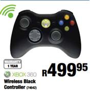 XBox 360 Wireless Black Controller