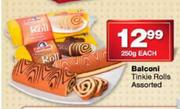 Balconi Tinkie Rolls Assorted-250g Each