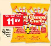 Willards Cheese Curls-2x150g
