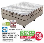 Sealy Posture Premier Ambrose New Generation 152cm Queen Base Set
