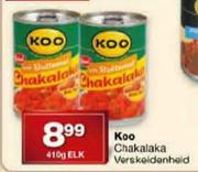 Koo Chakalaka Verskeidenheid-410g Elk