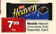 Nestle Heaven Chocolate Slab-85g