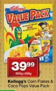 Kellogg's Corn Flakes & Coco Pops-500g+350g value pack