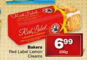 Bakers Red Label Lemon Creams-200g
