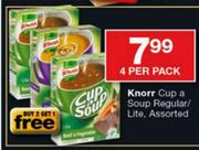 Knorr Cup A Soup Regular Lite Assorted-4 Per Pack
