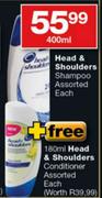 Head & Shoulders Shampoo Assorted-400ml