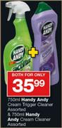 Handy Andy Cream Trigger Cleaner-750ml & Handy Andy Cream Cleaner-750ml