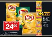 Simba Lay's Chips Assorted-3x125g