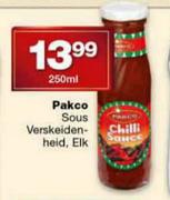 Pakco Sous Verskeidenheid Elk-250ml
