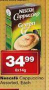 Nescafe Cappuccino Assorted-8 x 14g Each