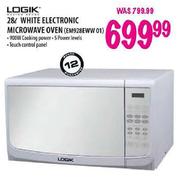 Logik White Electronic Microwave Oven-28Ltr(EM928EWW01)