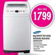 Samsung White Top Load Washing Machine-8kg(WA80G5DIP)