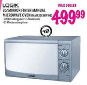 Logik Mirror Finish Manual Microwave Oven-20Ltr(MM720CWW02)