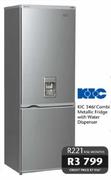 KIC Combi Metallic Fridge with Water Dispenser-346Ltr