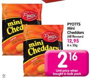 Pyotts Mini Cheddars-6*33g