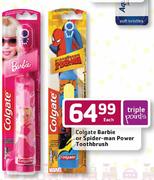 Colgate Barbie or Spider-man Power Toothbrush-Each