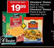 Checkerrs' Choice meal Kit-Each & Checkers' Choice Pasta & Sauce-125g