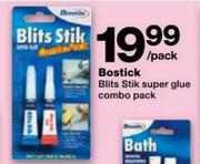 Bostick Blits Stik Super Glue Combo Pack-Per Pack