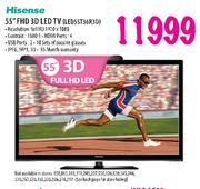 Hisense FHD 3D LED TV-55"