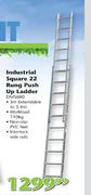Industrial Square 22 Rung Push Up Ladder