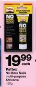 Pattex No More Nails Multi-Purpose Adhesive-50gm