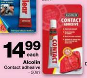 Alcolin Contact Adhesive-50ml Each