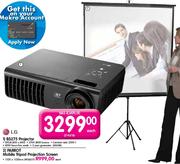 LG Parrot Mobile Tripod Projection Screen-1520 x 1520mm