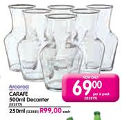 Arcoroc 500ml Carafe Decanter-Per 6 Pack