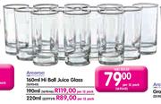 160ml Hiball Juice Glass-Per 12 Pack