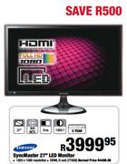 Samsung SyncMaster 27" LED Monitor