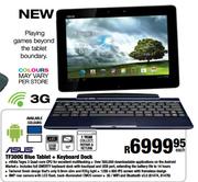 Asus TF300G Blue Tablet + Keyboard Dock