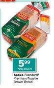 Sasko Standard/Premium/Toastie Brown Bread-700 Each