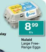 Nulaid Large Free Range Eggs-6's