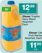 Clover Tropika Dairy Blend Assorted-2l Each