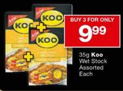 Koo Wet Stock-3 x 35gm