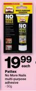 Pattex No More Nails Multi-Purpose Adhesive-50g
